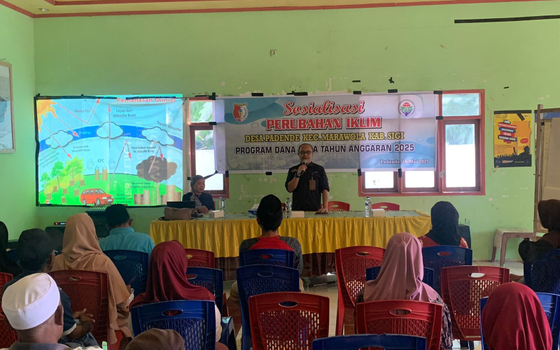 Kepala SPAG Lore Lindu Bariri Hadiri Sosialisasi Perubahan Iklim di Desa Padende