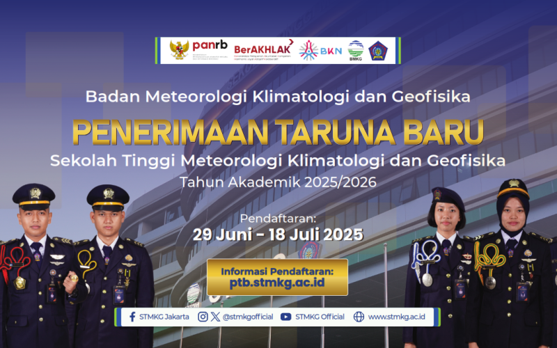 Buka Pendaftaran Taruna/i STMKG 2025/2026 – Siap Jadi Garda Terdepan di Bidang Cuaca dan Iklim!